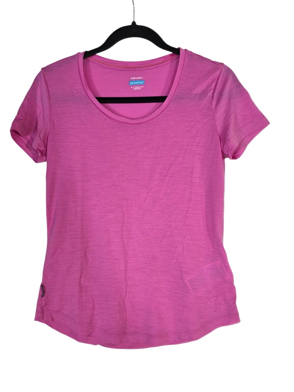 Icebreaker Wool blend Pink Scoop Neck Short Sleeve Tee